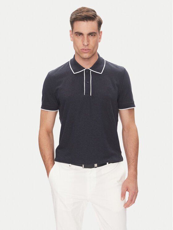 Baldessarini Тениска с яка и копчета B4 10063.5283 Regular Fit