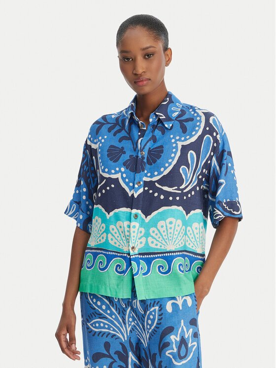Banana Moon Риза Hattie Clearive MYY56 Светлосиньо Regular Fit
