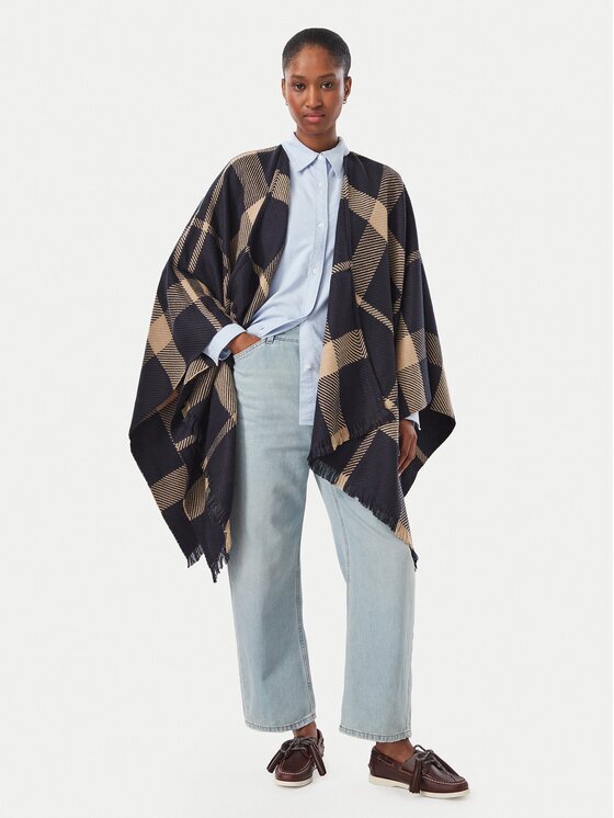 Barbour Пончо Isabelle Tartan Serape LSC0501TN54 Relaxed Fit