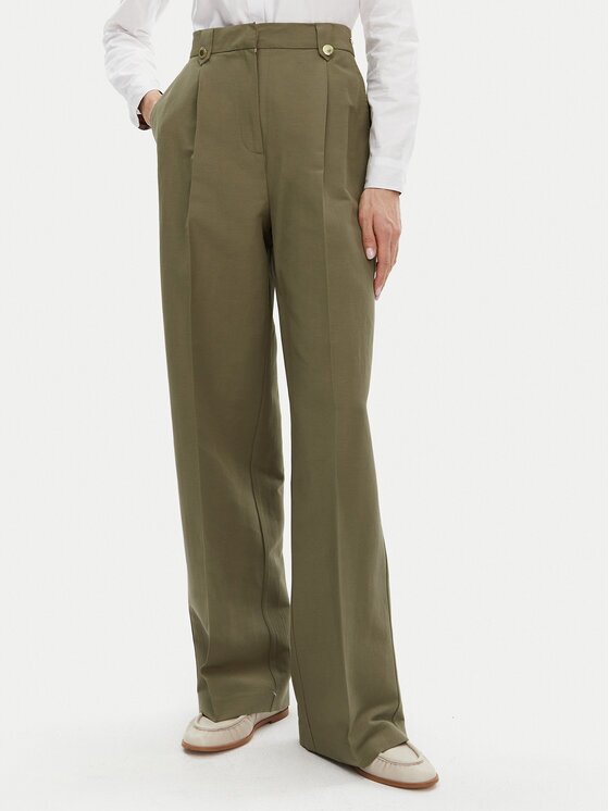Barbour Текстилни панталони Ava LTR0386GN74 Wide Leg