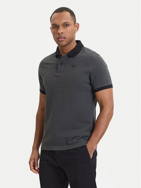 Barbour Тениска с яка и копчета Essential MML0628NY91 Regular Fit