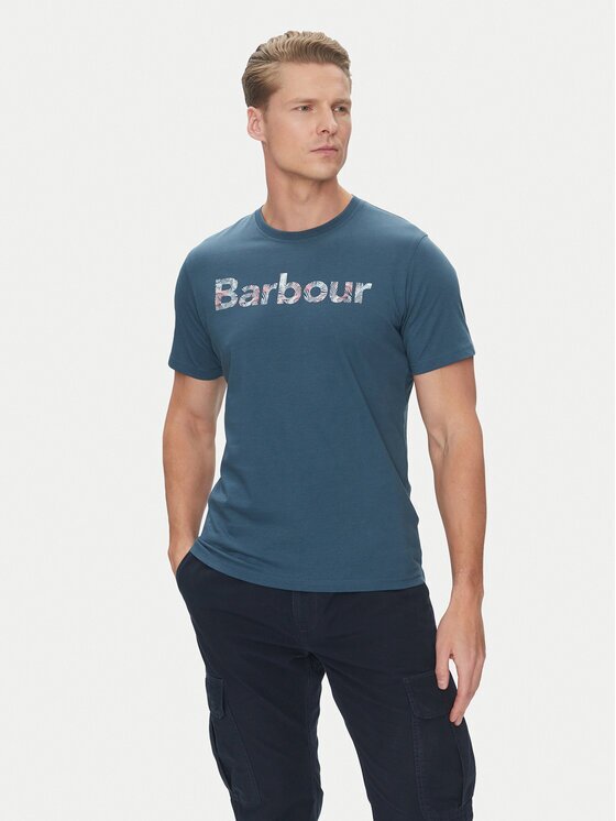 Barbour Тишърт Devon MTS1391WH11 Regular Fit