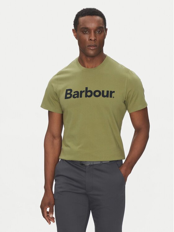 Barbour Тишърт Logo MTS0531OL39 Tailored Fit