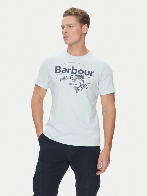 Barbour Тишърт Lydd MTS1396WH11 Tailored Fit