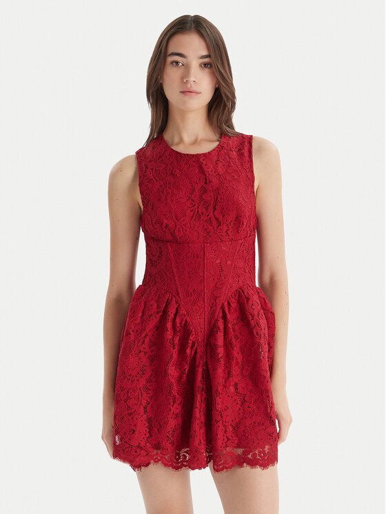 Bardot Коктейлна рокля Luisa 60091DB Червен Regular Fit