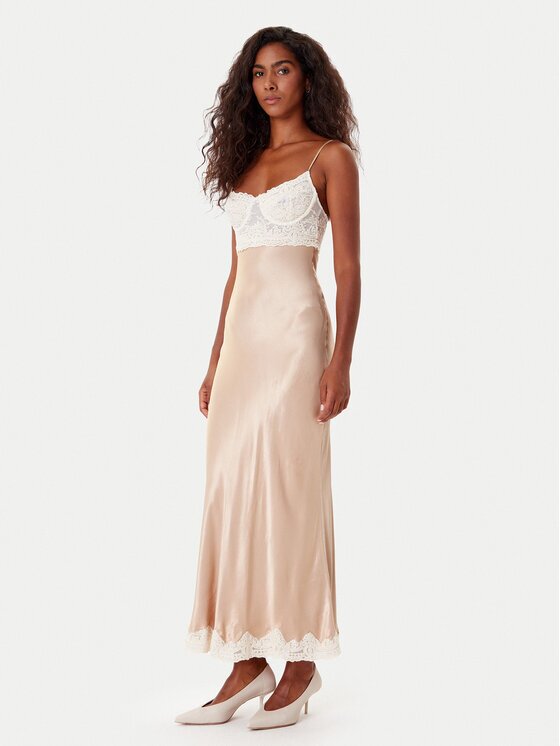 Bardot Коктейлна рокля Tzariana 60118DB Бежов Regular Fit