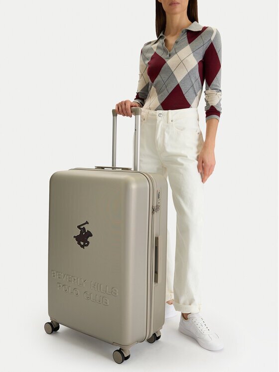 Beverly Hills Polo Club Голям куфар CEO-BHPC-L-003-08-BEIGE