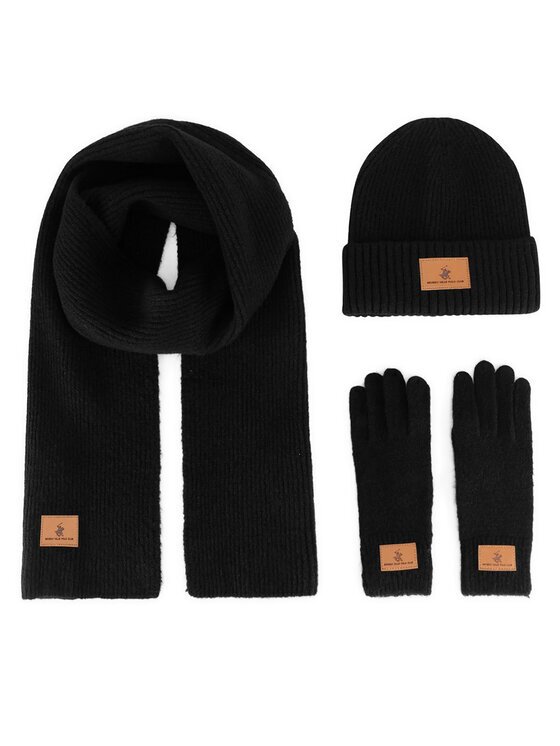 Beverly Hills Polo Club Комплект шапка шал и ръкавици BHPC-MC-001-AW24