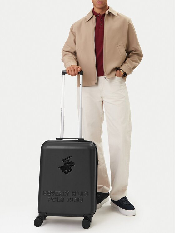 Beverly Hills Polo Club Самолетен куфар за ръчен багаж CEO-BHPC-S-003-08-BLACK