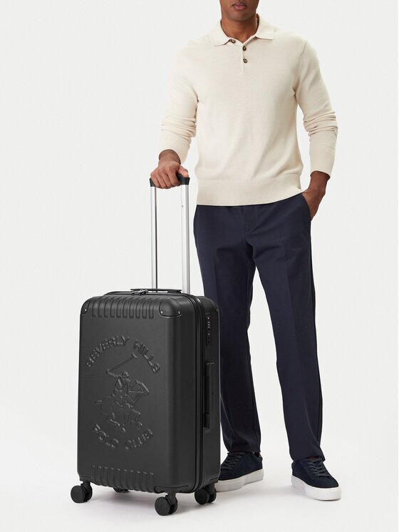 Beverly Hills Polo Club Среден куфар CEO-BHPC-M-001-08-BLACK