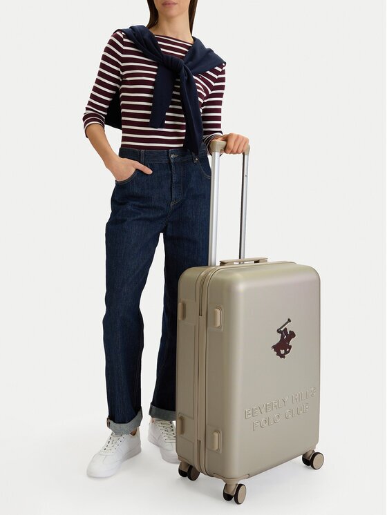 Beverly Hills Polo Club Среден куфар CEO-BHPC-M-003-08-BEIGE