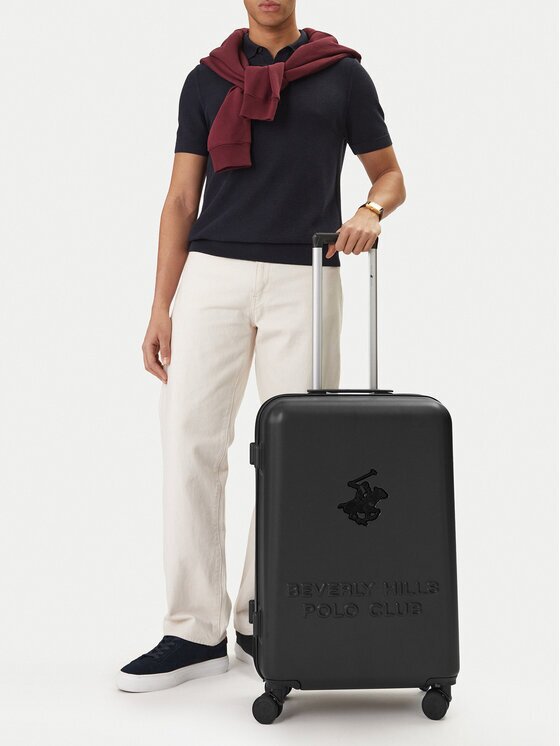 Beverly Hills Polo Club Среден куфар CEO-BHPC-M-003-08-BLACK