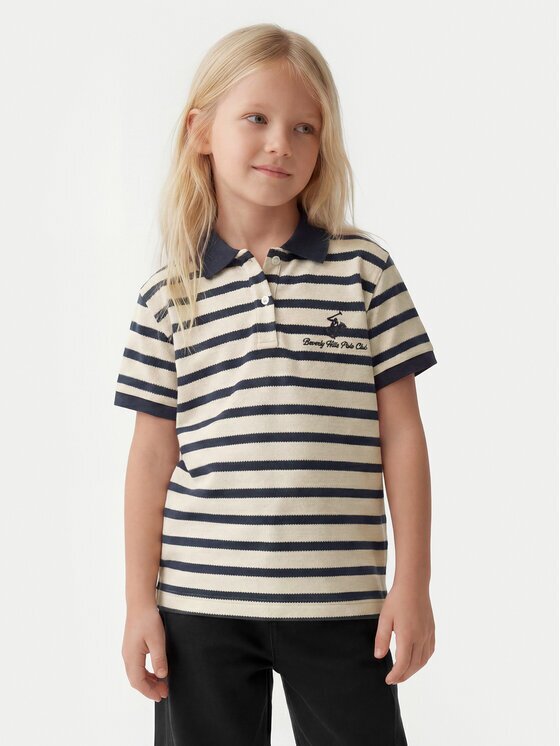 Beverly Hills Polo Club Тениска с яка и копчета G2283 Regular Fit