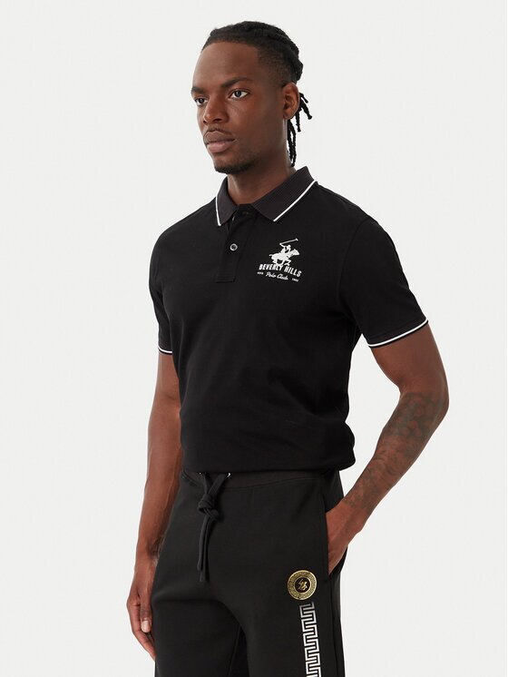 Beverly Hills Polo Club Тениска с яка и копчета M2607-HR Regular Fit