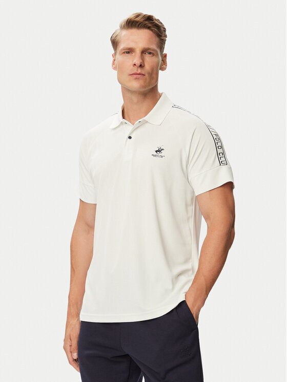 Beverly Hills Polo Club Тениска с яка и копчета P-SS26M-P0170 Regular Fit