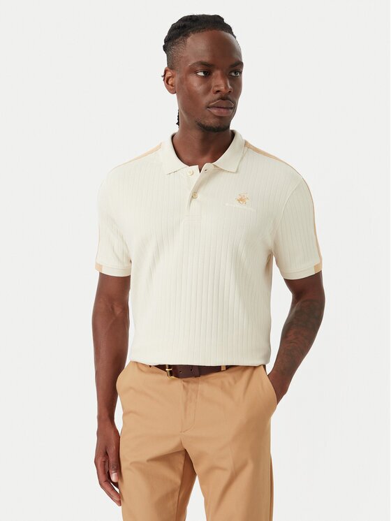 Beverly Hills Polo Club Тениска с яка и копчета P-SS26M-P2747 Regular Fit