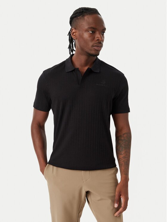 Beverly Hills Polo Club Тениска с яка и копчета P-SS26M-P2802 Regular Fit