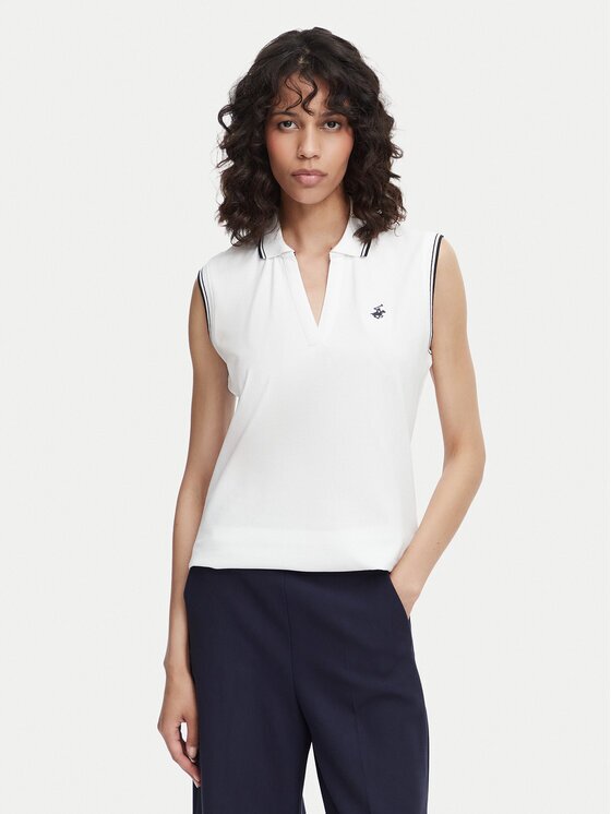 Beverly Hills Polo Club Тениска с яка и копчета P-SS26W-P0022 Regular Fit