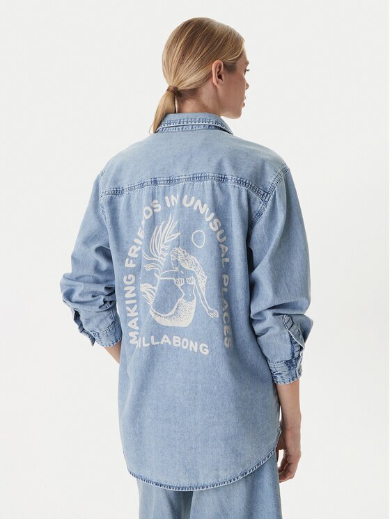 Billabong дънкова риза Down The Coast EBJWT00122 Oversize