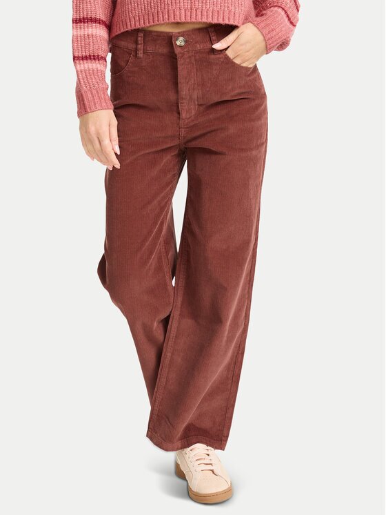 Billabong Текстилни панталони Be Free Cord EBJDP03002 Wide Leg