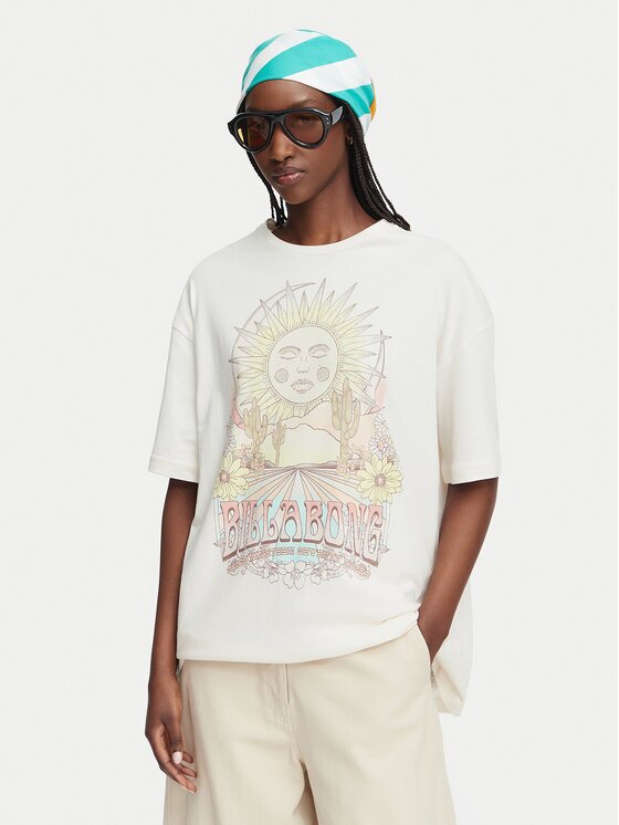 Billabong Тишърт Chasin Sunshine EBJZT00411 Бял Loose Fit