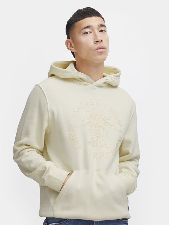 Blend Суитшърт 20716546 Екрю Regular Fit