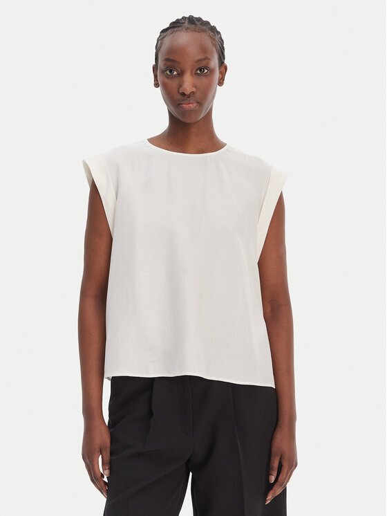 BOSS Блуза C_Irnette 50543548 Екрю Regular Fit