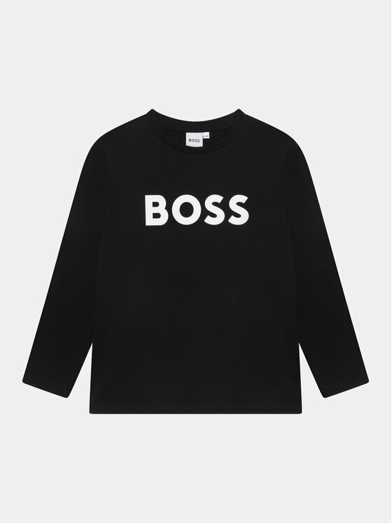 BOSS Блуза J25P25 D Черен Regular Fit