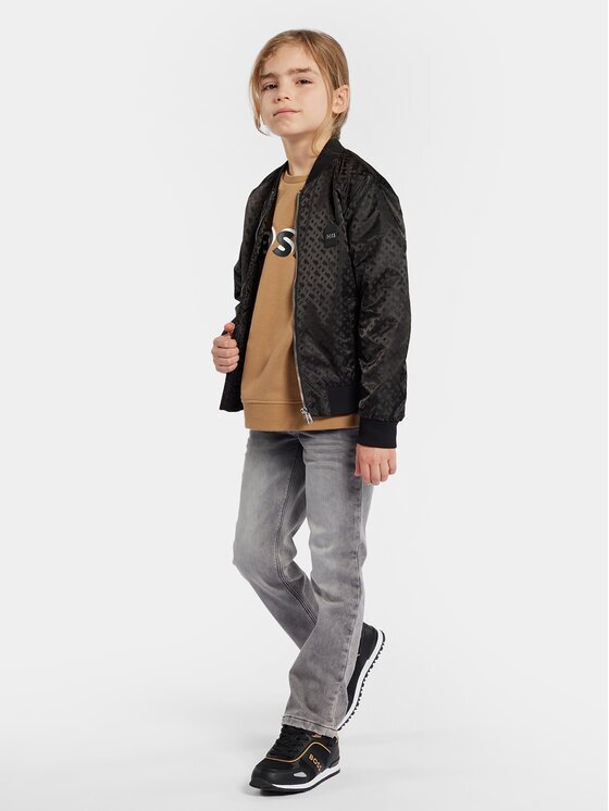 BOSS Дънки J50688 S Сив Regular Fit