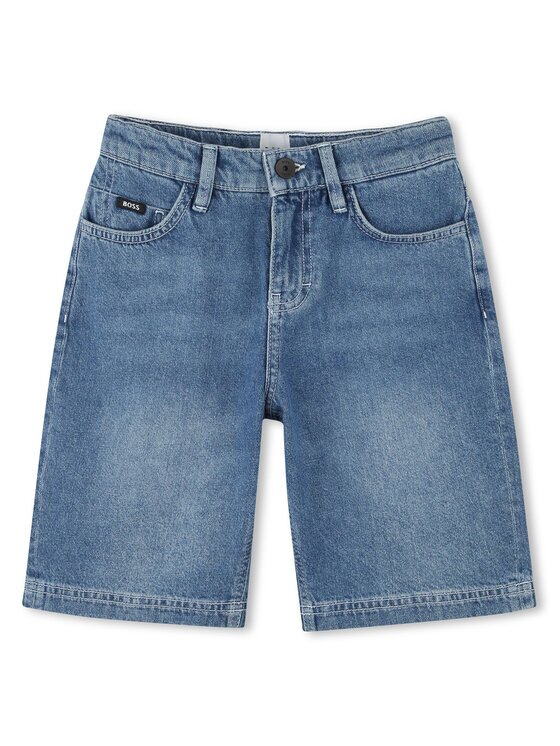 BOSS Дънкови шорти J51994 D Син Regular Fit