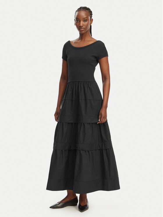 BOSS Ежедневна рокля C_Enight 50556386 Черен Regular Fit