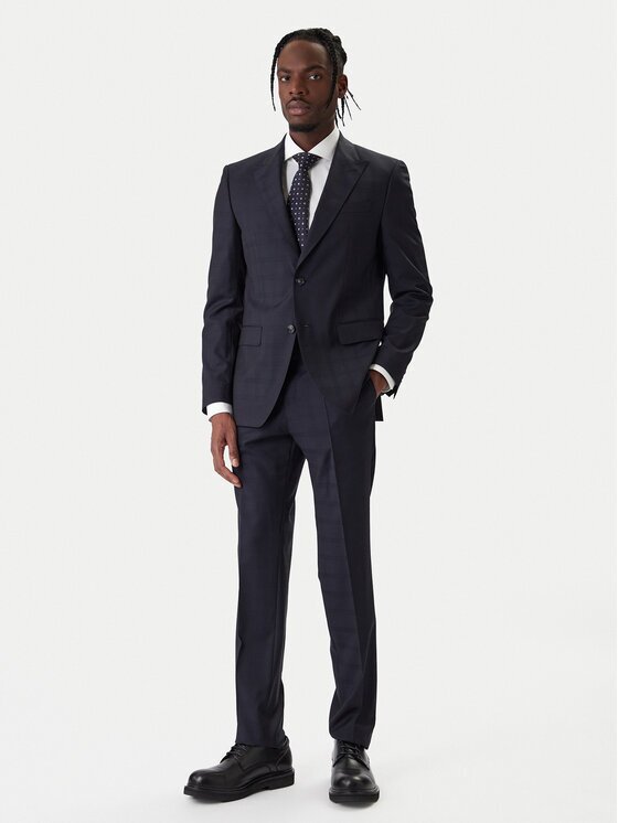 BOSS Костюм H-Huge 50557259 Тъмносин Slim Fit