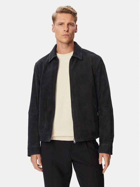 BOSS Кожено яке H-Malbano7 50563869 Regular Fit