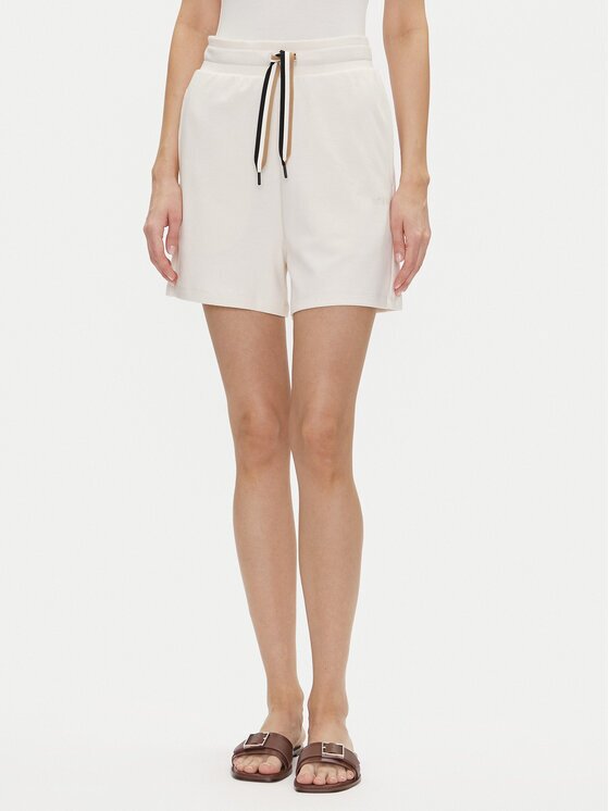 BOSS Пижамени шорти Cp Stripe_Shorts 50539981 Екрю Relaxed Fit