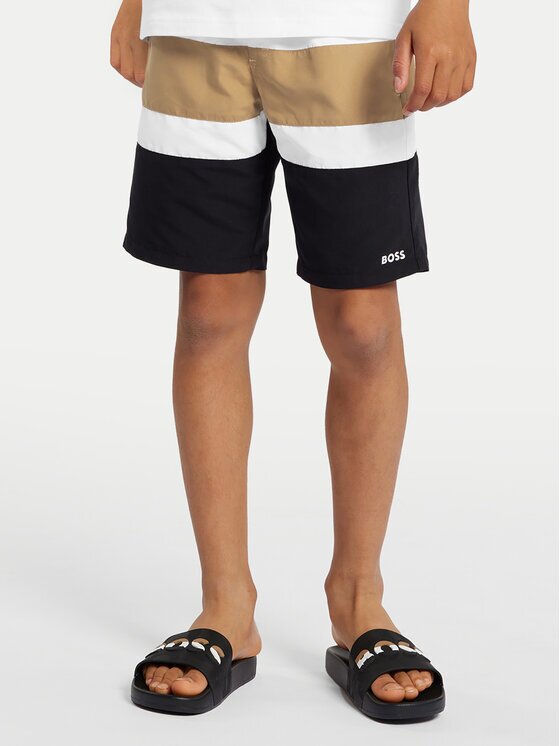BOSS Плувни шорти J50664 D Черен Regular Fit