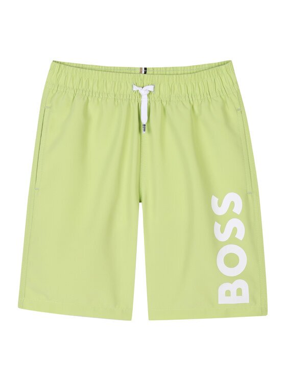 BOSS Плувни шорти J51973 S Зелен Regular Fit