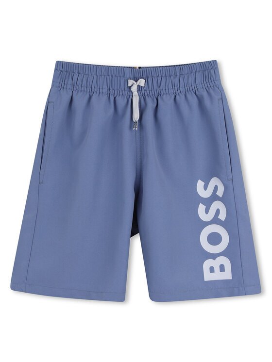 BOSS Плувни шорти J53171 S Син Regular Fit