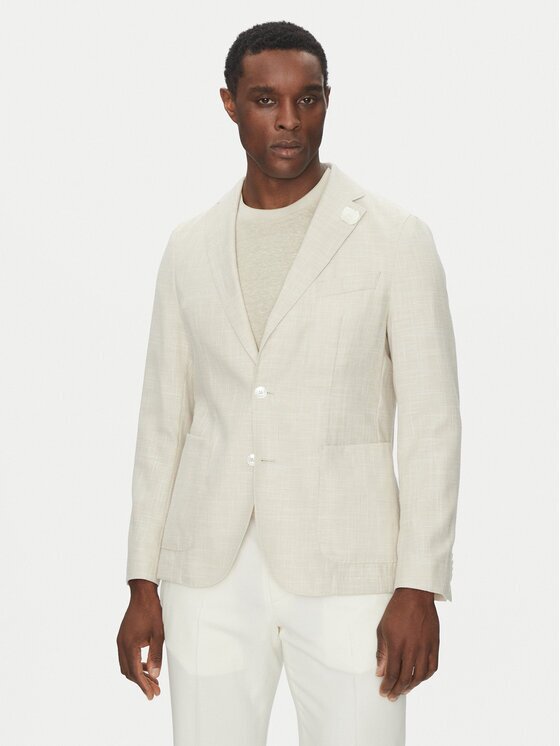 BOSS Сако C-Hanry-252 50540742 Екрю Slim Fit