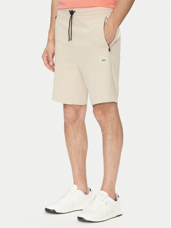BOSS Спортни шорти Headlo 50537199 Бежов Regular Fit