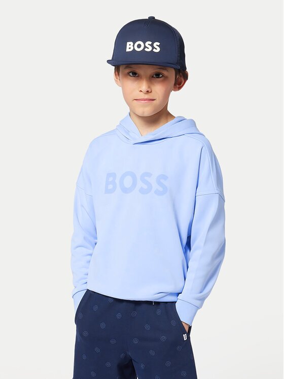 BOSS Суитшърт J52028 D Светлосиньо Loose Fit