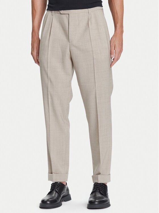 BOSS Текстилни панталони C-Perin-DPL 50545822 Tapered Fit