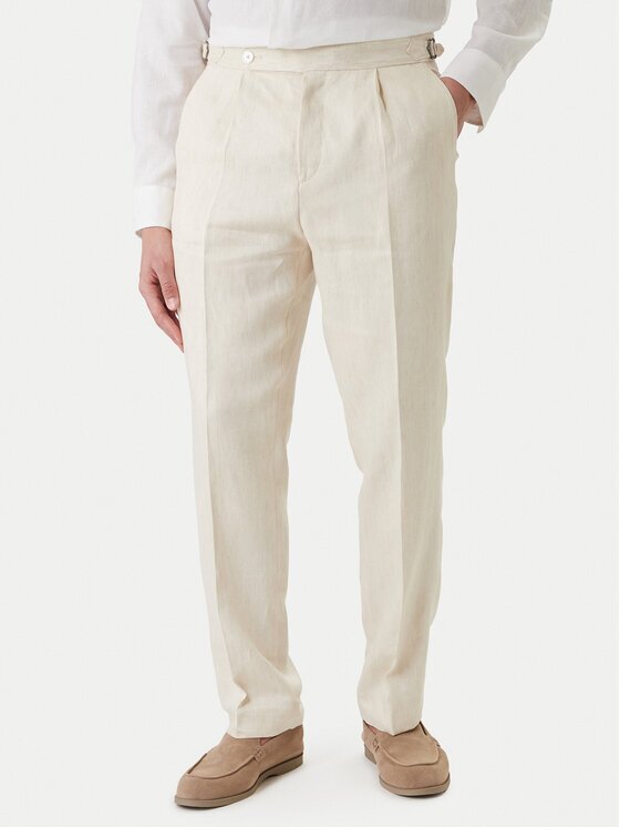 BOSS Текстилни панталони H-Perino 50563231 Relaxed Fit