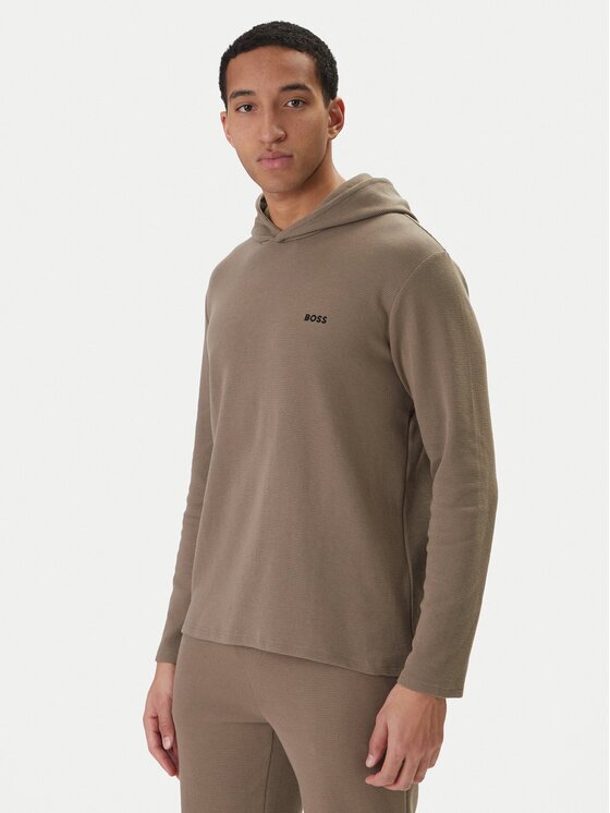 BOSS Тениска с дълъг ръкав Waffle 50535885 Regular Fit