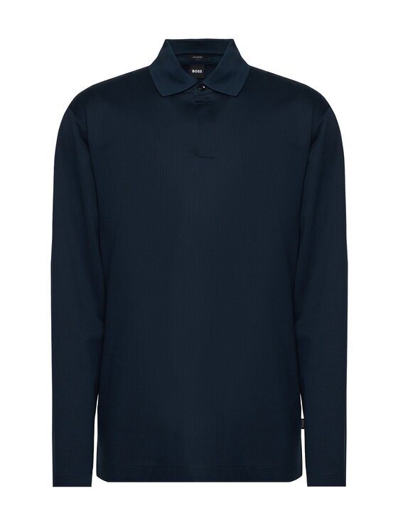 BOSS Тениска с яка и копчета 50570431 Regular Fit