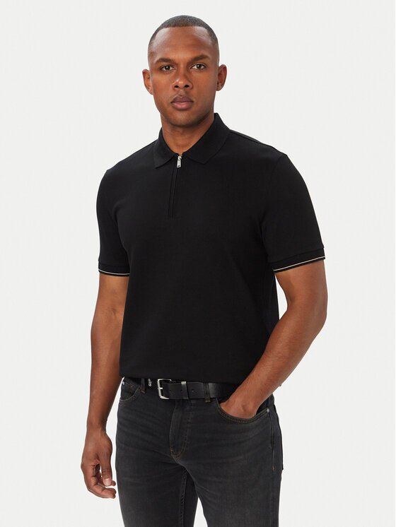 BOSS Тениска с яка и копчета C-Pei 90 50564941 Regular Fit