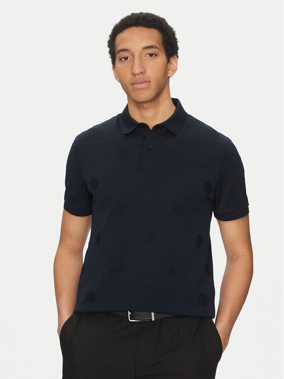 BOSS Тениска с яка и копчета C-Prout 109 50532765 Regular Fit