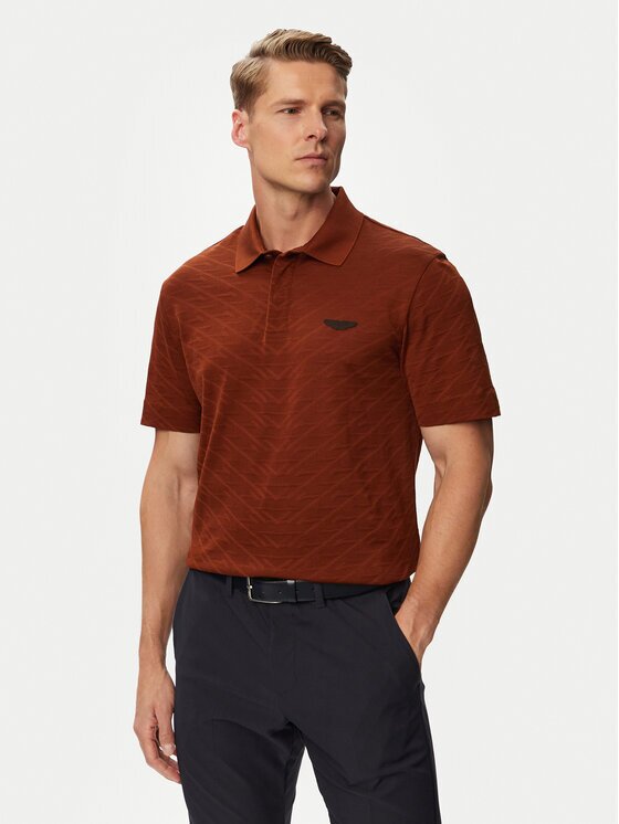 BOSS Тениска с яка и копчета C-Prout 180_AM 50565174 Regular Fit