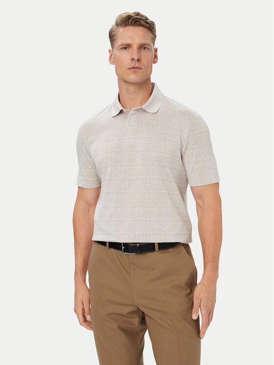 BOSS Тениска с яка и копчета H-Pack 181 50565298 Regular Fit