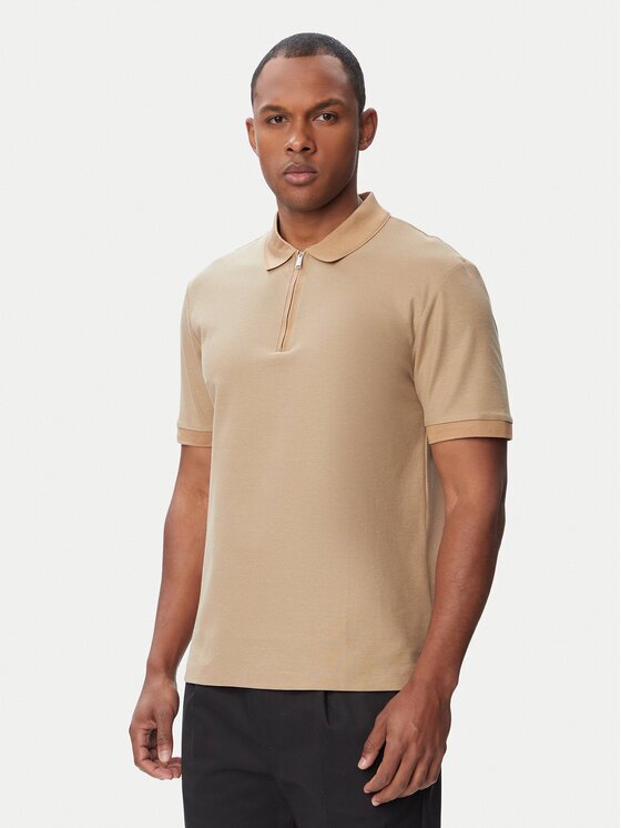 BOSS Тениска с яка и копчета H-Pei 88 50565320 Regular Fit