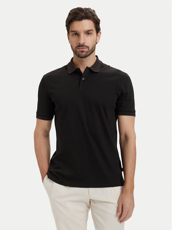 BOSS Тениска с яка и копчета H-Phillipson 238 50559654 Regular Fit